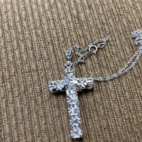 Sterling Silver Cross Pendant - Picture 2 of 3
